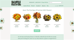 Desktop Screenshot of hallsvillefloral.com
