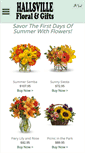 Mobile Screenshot of hallsvillefloral.com